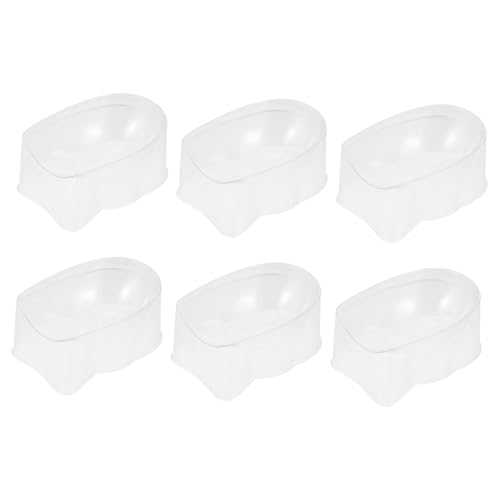 Beaupretty 6 Stück Nail Powder Box Nagelpulver Aufbewahrungsbox aus Robustem mit Rillen design Nagelpulver Recycling Tray für DIY Maniküre und Nagelkunst als Geschenk für Frauen von Beaupretty