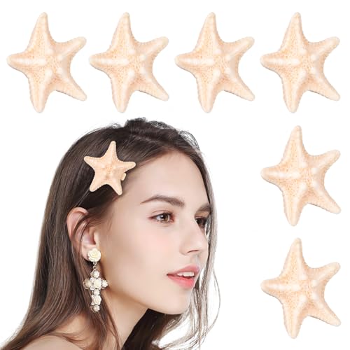 Beaupretty 6 Stück Seestern-Haarspangen -Thema Haarspangen Meerjungfrau-Haarspangen Seestern-Haarspangen Meerjungfrau-Haar-Accessoires Für Frauen Und Mädchen von Beaupretty