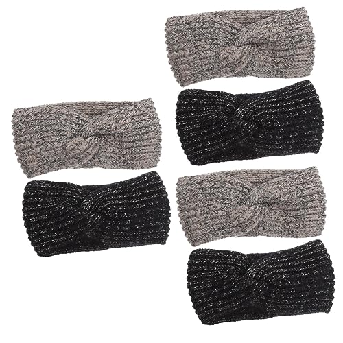 Beaupretty 6 Stk Stirnbänder Für Frauen Winter Stirnband Haarschmuck Für Mädchen Haarstirnbänder Modische Stirnbänder Gehäkeltes Stirnband Gehäkelte Stirnbänder Acryl Fräulein Häkeln Kreuzen von Beaupretty