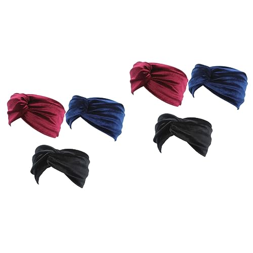 Beaupretty 6 Stk Stirnband Schals Für Frauen Turban-haarband Winterliches Haarband Yogabänder Haare Geknotetes Haarband Turban-kopftuch Weihnachtsgeschenk Bilden Damen Gewöhnliche von Beaupretty