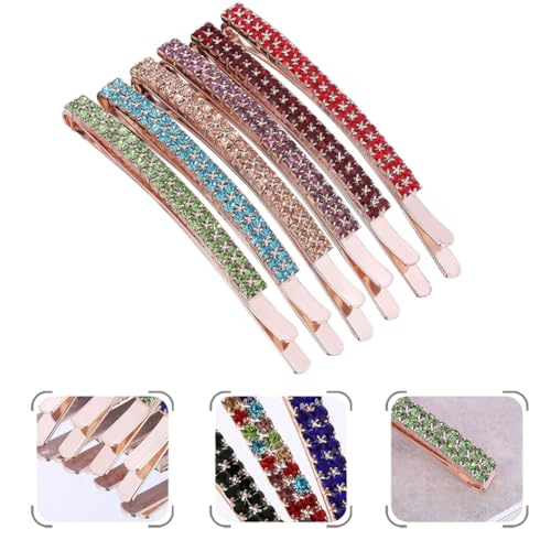 Beaupretty 6 Stück Strass Haarspangen mit Kristallbesatz Haarklammern für Damen Funkelnde Haarschmuck Clips Modische Haaraccessoires für Hochzeit Party und Alltag von Beaupretty