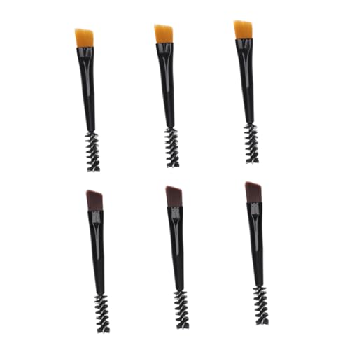 Beaupretty 6 Stück Teiliges Augenbrauen Pinsel Doppelseitiger Eyebrow Brush Mini Tragbares Kosmetikwerkzeug für Augenbrauen und Wimpern für Männer Einfach zu Handhaben von Beaupretty