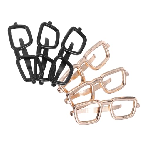 Beaupretty 6 Stück Teiliges Brillenförmige Krawattenklammern Metall Sicherer Halt gegen Wind Minimalistisches Design für Herren für Business Meetings und Formelle Anlässe von Beaupretty