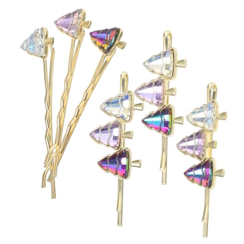 Beaupretty 6 Stück Teiliges Haarklammern Weihnachtsbaum Design Dekorative Haarnadeln für Damen und Vielseitige Bobby Pins für Dünnes Haar Party und Festtags Haaraccessoires Langlebig und von Beaupretty