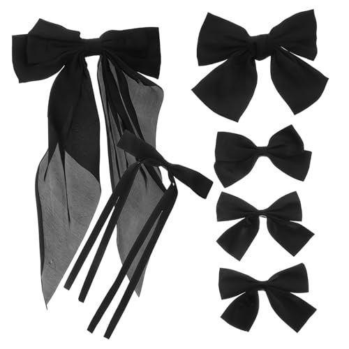 Beaupretty 6 Stück Teiliges Haarschleifen Haarklammern Dekorative Bogenclips für Damen Große Satin Haarspangen für Haararten für Verschiedene Frisuren und Anlässe von Beaupretty