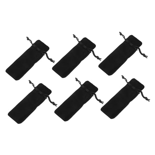 Beaupretty 6 Stück Teiliges Lippenstift Samtsäckchen Wasserdichter Lippenstifthalter Aufbewahrungsbeutel für Damen Leichte Kosmetik Organizer für Outdoor Reise Büro und Alltag Schwarzer von Beaupretty