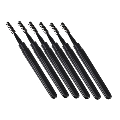 Beaupretty 6 Stück Teiliges Mascara und Augenbrauenbürsten mit Kappe Ergonomischer Wimpernkamm für Präzises Auftragen Leichte Kunststoff und Fasermaterialien für Make Up Unterwegs und von Beaupretty