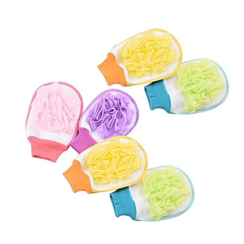 Beaupretty 6 Stück Teiliges Peeling Handschuh aus Langlebigem Material Angenehmer Sitz für Männer und Frauen Effektives Entfernen Abgestorbener Haut für Dusche und Zufällige Zufällige Farbe von Beaupretty