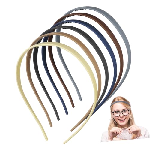 Beaupretty 6 Stück Teiliges Rutschfeste Brillen Haarbänder für Frauen Elastisch Dünn Leicht Komfortabel Vielseitig in Khaki Braun von Beaupretty