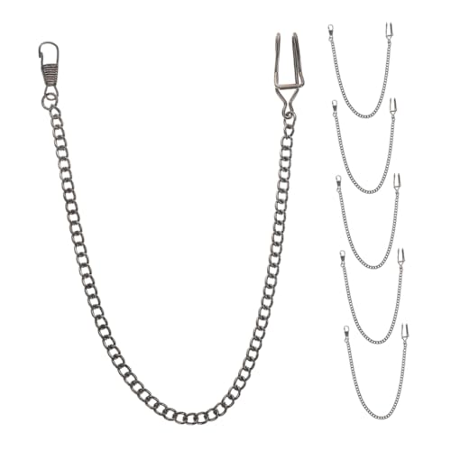Beaupretty 6 Stück Teiliges Set Taschenuhrenketten aus Langlebiger Metalllegierung Kratzfest und Elegant Einfache Befestigung Klassische Vintage-Optik Vielseitiges Herren-Accessoire für von Beaupretty