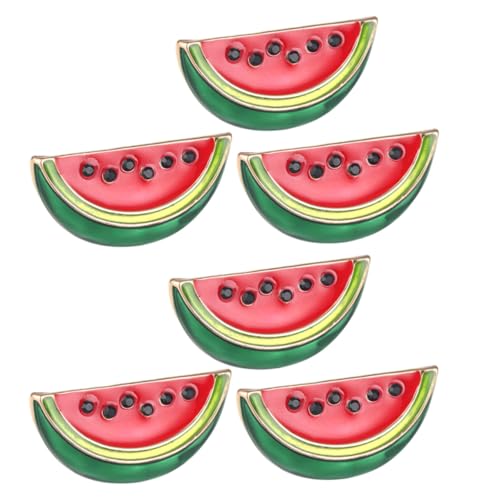Beaupretty 6 Stück Teiliges Wassermelonen Broschen aus Modische Cartoon Anstecknadeln für Frauen Süße Shawl Clips Dekorative Pins für Schals Jacken und Freizeitmode von Beaupretty