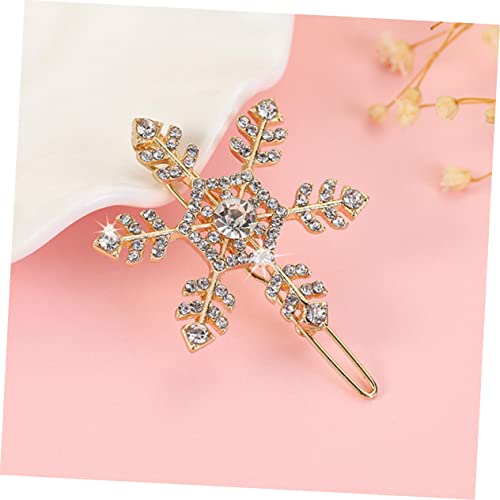 Beaupretty 6 Stück Teiliges Weihnachts Haarspangen Schneeflocken Haarklammern mit Strass für Damen und Festliche Haarschmuck Kleine Geschenkidee Schonend und Einfach Anzuwenden von Beaupretty