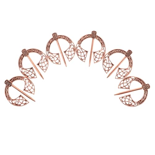 Beaupretty 6 Teilige Umhangnadel Einzigartige Broschendekoration – Vintage Broschen Aus Legierung Für Damen Und Herren – Mittelalterliche Schalschnallen Als Zubehör Für Formelle von Beaupretty