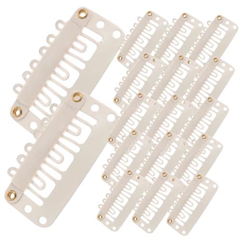 Beaupretty 60 Stück Pack Metall Snap Clips für Haarverlängerungen und Perücken Leichte U förmige Haarklammern mit Vielen Zähnen Stabil und Schonend für Damen Geeignet für DIY haarteile und von Beaupretty