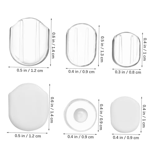 Beaupretty 60 Stück Silikon Ohrclip Polster Anti rutsch Ohrkissen Ohrclip Zubehör Sanft Flexibel Komfortabel Für Damen Clip Earrings Ohrkissen Pads von Beaupretty