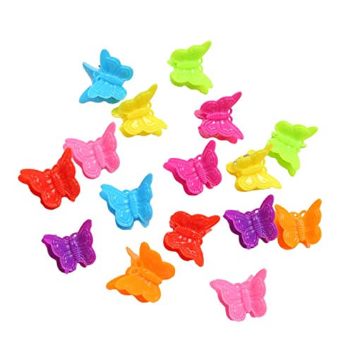 Beaupretty 640 Stk Schmetterlings-haarspange Mini-haarkrallen Baby Mädchen Snap Clips 90er Accessoires Für Frauen Haarspange Für Mädchen Mini-haarspange Kind Kleiner Schmetterling Harz Bobby von Beaupretty