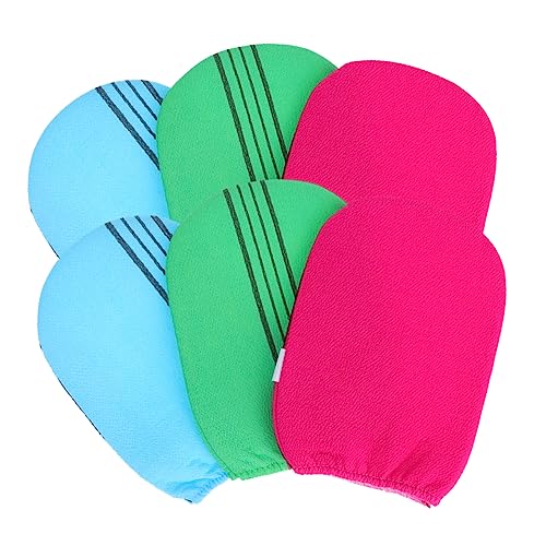 Beaupretty 6Stücke Duschhandschuhe Doppelseitige Badehandschuhe für Sanftes Peeling für Männer für Duschgele und Körperpeelings von Beaupretty