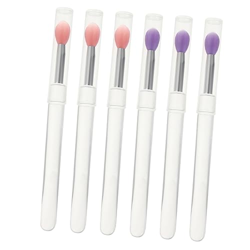 Beaupretty 6Stücke Teiliges Silikon Lippenapplikator mit Kappen Wiederverwendbare Lippenmaske und Lipgloss Pinsel für Präzise Anwendung von Lippenbalsam und Lidschatten für Profis von Beaupretty