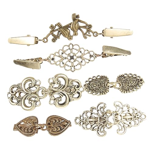 Beaupretty 6Stücke Teiliges Vintage Cardigan Kragen Clip für Frauen Retro Schalclips zur Dekoration von Kleidung Exquisites Design für Formelle Anlässe und Freizeitoutfits von Beaupretty