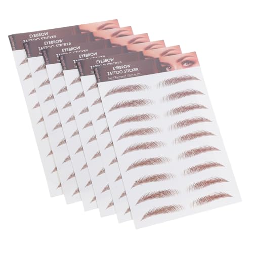 Beaupretty 6blätter Augenbrauen Aufkleber Wassertransfer Augenbrauen Sticker Natur Make-up Übung Klebeband Für Frau von Beaupretty