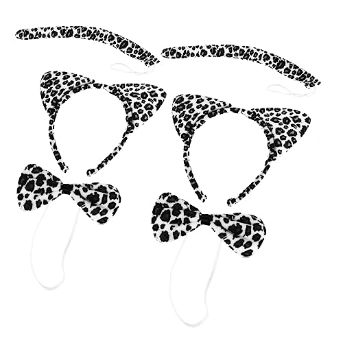 Beaupretty 6st Cartoon-tier-stirnband Stirnband Mit Tierohren Leopardenhaarband Kopfbedeckungen Für Tierohren Katzen-stirnband-kit Stirnband Für Kinderpartys Cosplay Haarschmuck Stoff Mädchen von Beaupretty