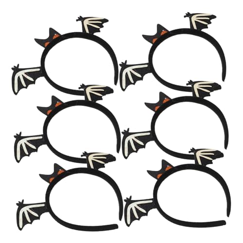 Beaupretty 6stücke Fledermaus Haarreif Für Halloween Gruseliges Stirnband Mit Fledermausflügeln Leichtes Und Bequemes Material Für Partys Kostüm-kopfstück Für Festlichkeiten von Beaupretty