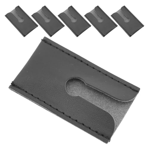 Beaupretty 6stücke Rasierkopfschutz Aus Pu-Leder Für Reisen Etui Für Rasierhobel Mit Zwei Klingen Aufbewahrungstasche Für Herrenrasierer Schutzhülle Für Butterfly-rasierer Reisezubehör von Beaupretty