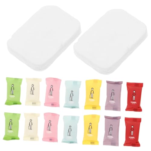 Beaupretty Tragbares Box-pack Komprimiertes Handtuch Mini-gesichtstücher Tissue-einwegartikel für Reisen Camping Sport von Beaupretty