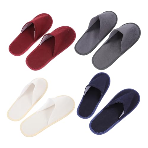Beaupretty 8 Paare Faltbare Hausschuhe aus Rutschfestem Mikrofaser Leichte Tragbare Indoor Slipper für Damen und Herren für Zuhause Hotel Reise und Spa Bunte Farben Zufällige Zufällige Farbe Beaupretty 8 Paare Faltbare Hausschuhe aus Rutschfestem Mikrofaser Leichte Tragbare Indoor Slipper für Damen und Herren für Zuhause Hotel Reise und Spa Bunte Farben Zufällige Zufällige Farbe von Beaupretty