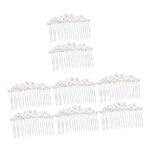 Beaupretty 8 Stk Perlenkamm Perlenhaarkämme Perlenkopfschmuck Für Damen Mädchen Haarnadel Mädchen Kopfbedeckungen Für Die Hochzeit Haarkamm Für Legierung Fräulein Haargabel Gezahnt von Beaupretty