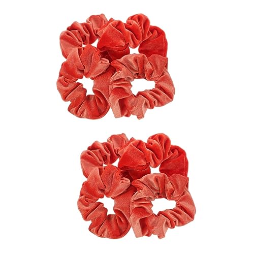 Beaupretty 8 Stk Dickdarm-haarring Haargummis Frauen Haargummi Übergroßer Scrunchie Elastischer Pferdeschwanzhalter Grüne Haare Grüne Haaraccessoires Gummiband Schüttgut Fräulein Flanell von Beaupretty