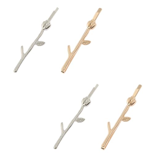 Beaupretty 8 Stk Einfache Ast Haars Pange Minimalistischer Bobby Zweig Bobby Pin Accessoires Für Brautjungfernfrisuren Faules Haarnadelwerkzeug Modellieren Seitenclip Legierung Damen von Beaupretty