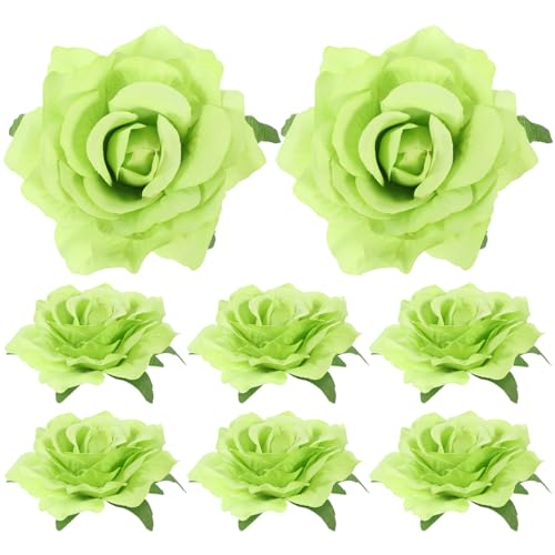 Beaupretty 8st Rosen Haars Pangen Patricks Day Haarspange Haar Kleine Blumenhaarspangen Haarschmuck Rosafarbene Haarspange Rosafarbene Haarnadel Fräulein Mädchen Stoff Mode von Beaupretty