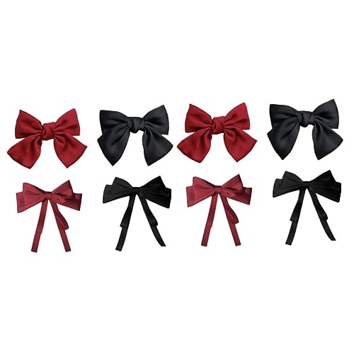 Beaupretty 8 Stk Schleife Haarnadel Haarspangen Für Damen Haarspangen Mit Schleife Schals Für Frauen Bogen-pferdeschwanz-clips Bowknot-haarspangen Binden Langer Bogen Fräulein Legierung von Beaupretty