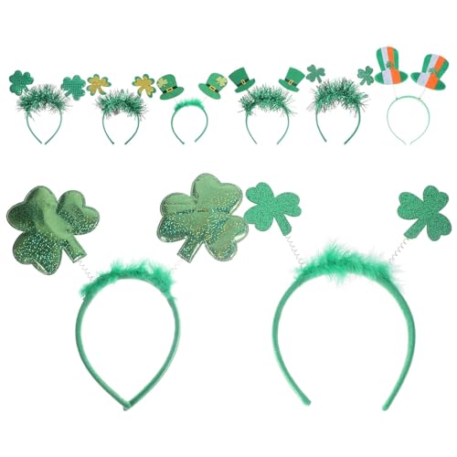 Beaupretty 8 Stück St. Patrick Stirnband Urlaub Kleeblatt Kopfbedeckung Kleeblatt Haarschmuck Für Frauen Mädchen Grün von Beaupretty