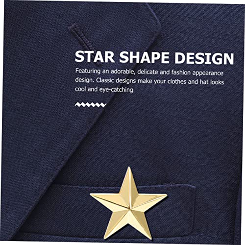 Beaupretty 8 Stück Teiliges Fünfzackiger Stern Anstecknadeln Abzeichen Broschen für Männer Frauen Vielseitige Kleidung Dekoration Pins für Jacken Taschen Hüte von Beaupretty