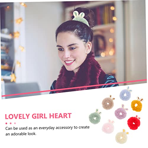 Beaupretty 8 Stück Teiliges Haargummi mit Niedlichen Bunny Ohren Weiche Elastische Haarschleifen für Mädchen Vielseitige Haaraccessoires für Alltag Outdoor Modisches Armband Geeignet von Beaupretty
