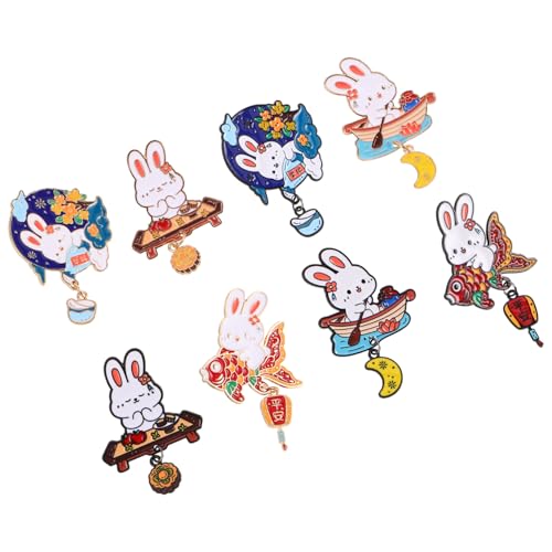 Beaupretty 8 Stück Teiliges Kaninchenbroschen aus Zinklegierung Niedliche Cartoon-brosche mit Emailliertem Hasenmotiv Vielseitiger Anstecker für Kleidung Rucksäcke und Party Bag Stuffers Beaupretty 8 Stück Teiliges Kaninchenbroschen aus Zinklegierung Niedliche Cartoon-brosche mit Emailliertem Hasenmotiv Vielseitiger Anstecker für Kleidung Rucksäcke und Party Bag Stuffers von Beaupretty