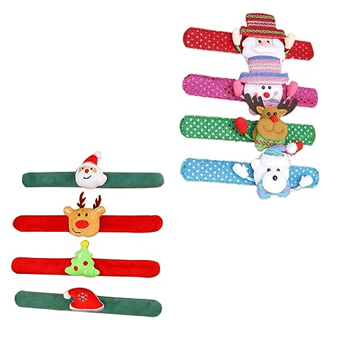 Beaupretty 8 Stück Teiliges Lustige Leuchtende Slap Armbänder für Weihnachten Dekorative für Vielseitige Party Accessoires Kreative Armbänder Verschiedenen Designs Beaupretty 8 Stück Teiliges Lustige Leuchtende Slap Armbänder für Weihnachten Dekorative für Vielseitige Party Accessoires Kreative Armbänder Verschiedenen Designs von Beaupretty