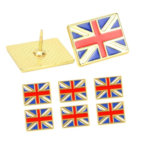 Beaupretty 8 Stück Teiliges Metall Anstecknadeln British Flag Union Jack Leichter Robuster Patriotischer Abzeichen für Kleidung Rucksack Hut Vielseitiges Uk Flaggen accessoire von Beaupretty