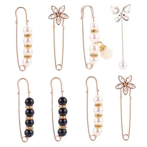 Beaupretty 8 Stück Teiliges Verstellbares Taillen broschen Langlebigem Material Anti rutsch sicherheitsnadeln zur Kleider Hosenbundanpassung Dekorative Kleidungszubehör für Damen von Beaupretty