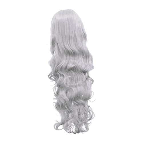 Beaupretty 80 Wellenhaarperücke Wellige Haarperücken Mit Haar Cosplay Perücke Toupet Für Frauen Perücken Für Frauen Halloween-perücken Gelbe Haarperücke Haarschmuck Damen Glattes Haar von Beaupretty