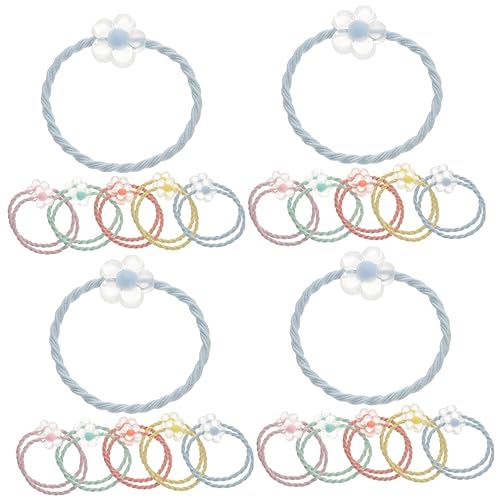 Beaupretty 80 Stk Haargummi Einfädeln Pferdeschwanzband Elastisches Haarband Scrunchie-haargummis Elastische Haarbänder Haarring Bindet Kopfbedeckungen Süßes Haarseil Baby Die Blase Armband von Beaupretty