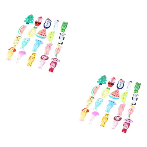 Beaupretty 80 Stk Haarspangen Aus Metall Für Kinder Kinderschnappclips Für Haare Süße Schnappclips Tierhaarnadeln Obst-schnapp-clips Tierhaarspangen Babyklammern Niedlich Mädchen Knopf von Beaupretty