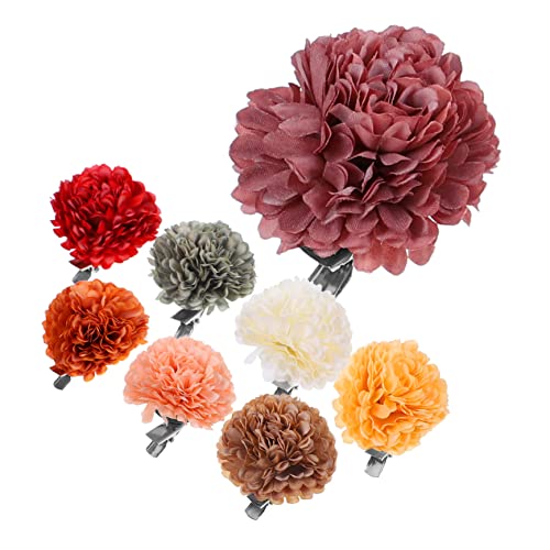 Beaupretty 8stücke Teiliges Blumen-haarclip Für Frauen Haarschmuck Für Hochzeiten Und Partys Vielseitige Haarspangen Und Broschen Verschiedenen Farben Für Fotoshootings Und von Beaupretty