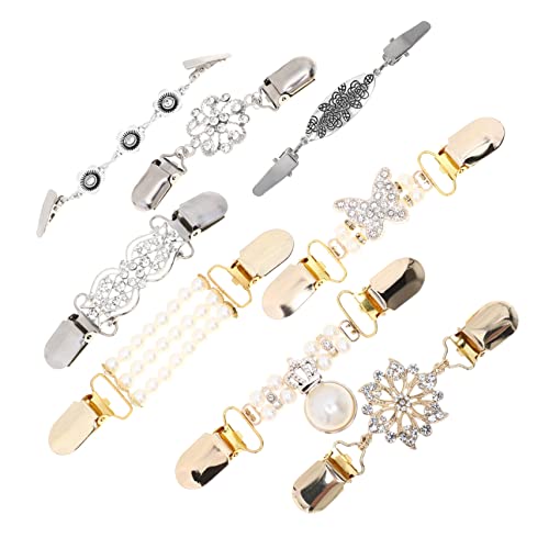 Beaupretty Retro Pullover Clips 8 Stück Damen Strickjacke Clips Legierung Praktische Bekleidungsaccessoires für Mutter Lehrer und Freunde von Beaupretty