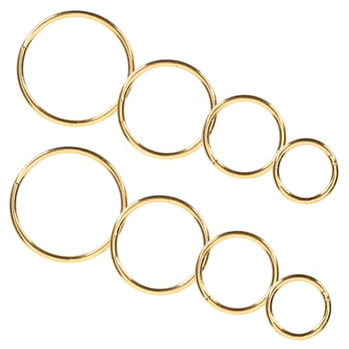 Beaupretty 8stücke Gelber Nasenring Aus Edelstahl Spiral-nasenringe Für Frauen Nasenschmuck Aus Nasenringe Hoops Für Nasenloch Piercing Nasenpiercing Ringe von Beaupretty