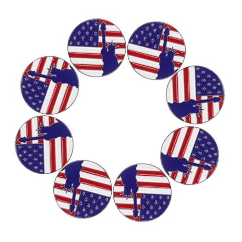 Beaupretty 8stücke Emaille-anstecknadeln Mit Amerikanischer Flagge Und Liberty-design Für Damen Hut Und Kleidung Patriotisches Souvenir Für Feiertage Und Memorial Day Beaupretty 8stücke Emaille-anstecknadeln Mit Amerikanischer Flagge Und Liberty-design Für Damen Hut Und Kleidung Patriotisches Souvenir Für Feiertage Und Memorial Day von Beaupretty