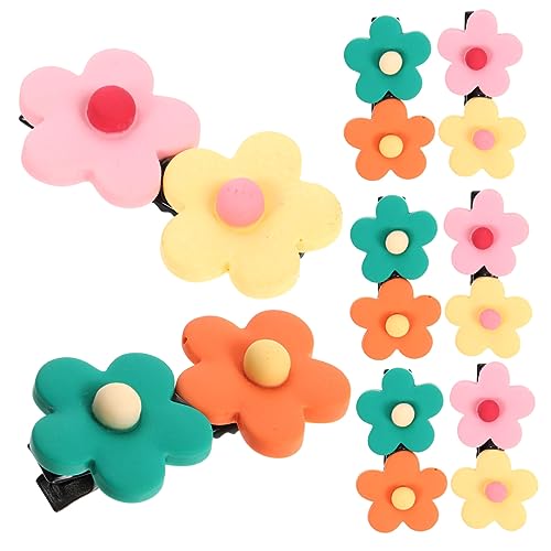 Beaupretty 8stücke Haarblumenspangen Blumenhaarspangen Geblümte Haarspange Haarspangen Für Mädchen Für Kleine Mädchen Für Kinderhaarspangen Für Haarnadel Für Frauen Haarschmuck Für von Beaupretty