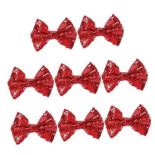 Beaupretty 8stücke Haarschleife Schleifenclip Haarnadel Mit Pailletten Für Geburtstag Weihnachten Urlaub Neujahr Party Haarspangen Haarspange Für Frauen Mädchen Kleinkinder von Beaupretty